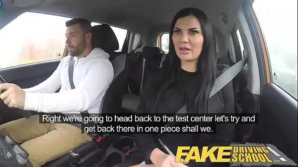 Watch Fake Driving School Jasmine Jae fully naked sex in a car with her student fresh Videos