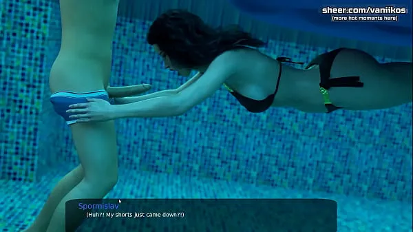 Watch Hot underwater blowjob deepthroat from a gorgeous black-haired milf with a big ass and nice tits l My sexiest gameplay moments l Milfy City l Part fresh Videos