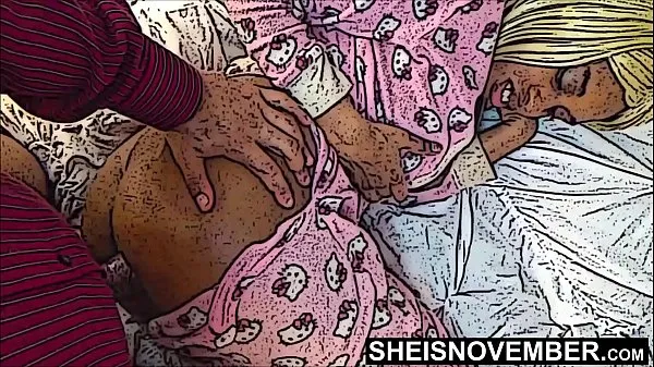 Mira sin censura Hentai Sexo lateral de un padrastro agresivo con una gran polla, una jovencita negra jovencita Msnovember en pijama de Hello Kitty en Sheisnovember nuevos videos