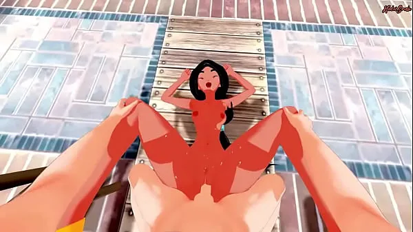 Tonton Princess Jasmine swallows your cum and gets fucked from your POV Video baharu