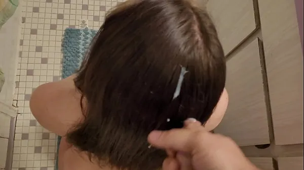 Παρακολουθήστε cumshot in hair fetish cum and brush through dry hair νέα βίντεο