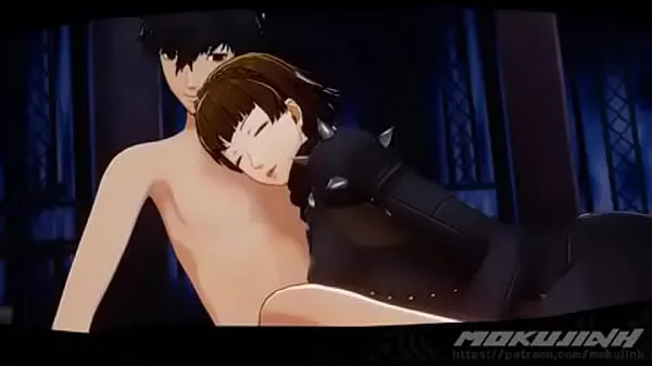 Regardez Mokujin Hornywood] Makoto Niijima baise Akira à la maison et dans la salle de velours (Persona 5 nouvelles vidéos