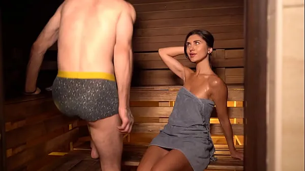 Watch It was already hot in the bathhouse, but then a stranger came in fresh Videos